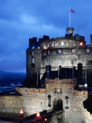 Edinburgh Castle during the Tattoo